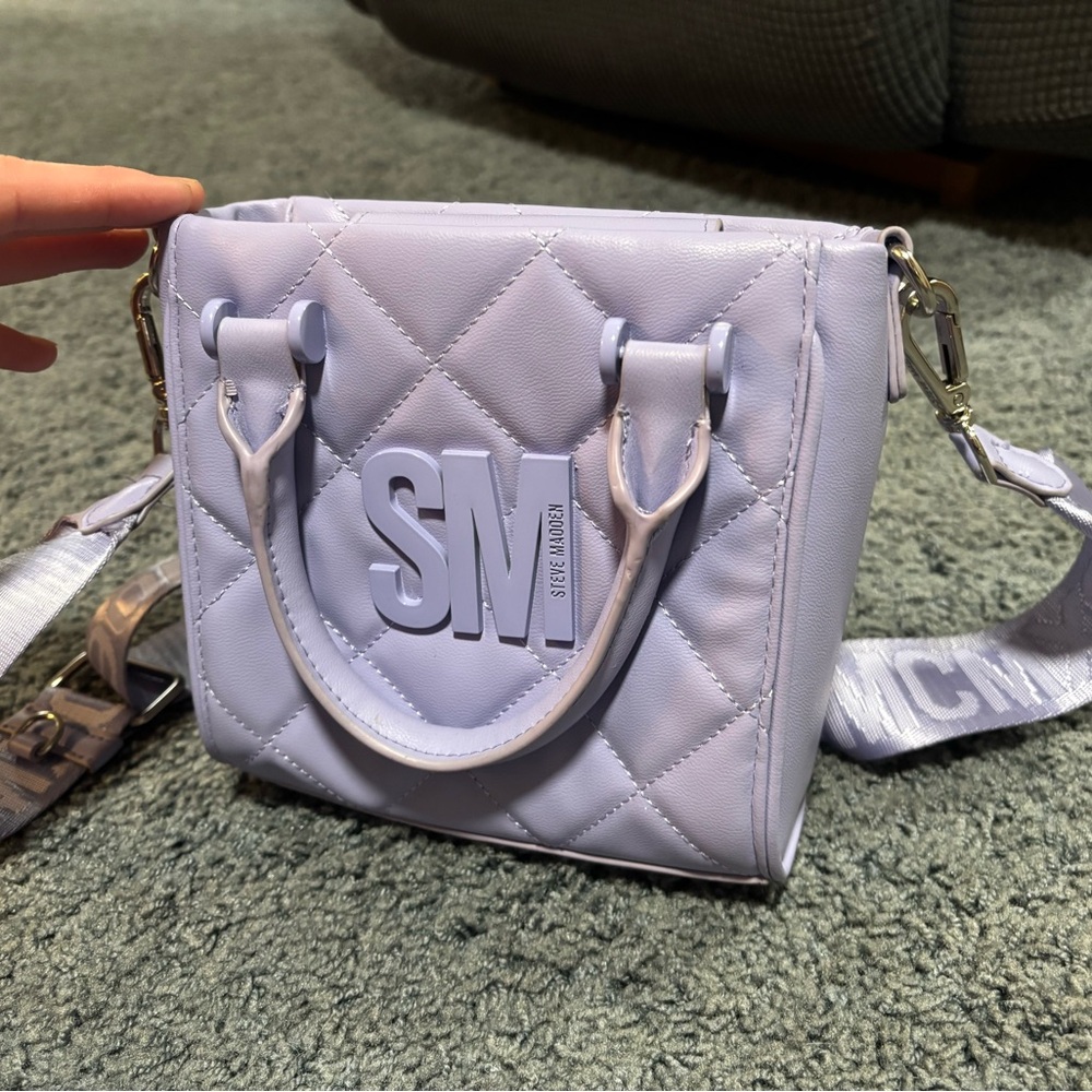 Steve Madden Light Purple Quilted Mini Bag